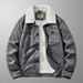 Men's Suede & Velvet Winter Jacket – Thick Lapel Lambskin Coat | Multi-Pocket Warm Workwear (Black/Khaki/Brown, M-5XL)_viptrois.com