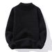 "Men's Half High Neck Sweater – Thick Knit Pullover For Autumn & Winter, Plus Size Options (M-XXXL)"_viptrois.com