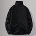 Men's Chunky Knit Sweater With Cable Pattern, Long Sleeve Pullover For Autumn & Winter, Casual Loose Fit, Crew Neck, Machine Washable_viptrois.com