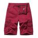 Premium Products 2025 New Minimalist Men's Loose Fitting Casual European Size Workwear With Multiple Pockets And Five Point Shorts_viptrois.com