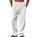 Men's Hawaiian Print Casual Pants - Summer Elastic Waist With Drawstring | Breathable & Comfortable Lightweight Trousers | Multiple Pockets_viptrois.com