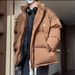Couple Winter High-End 2024 New Trendy Brand Fashion Padded Jacket Solid Color Stand Collar Loose Cotton Coat For Men_viptrois.com