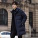 Men's Clothing Down Jacket Men's Medium And Long Thickened Enlarged Slim Fit Fashionable Dad's Outfit Middle Aged Grandfather Down Jacket_viptrois.com