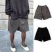 Men's Clothing Sports Gray Shorts Men's High Street Non Fog_viptrois.com