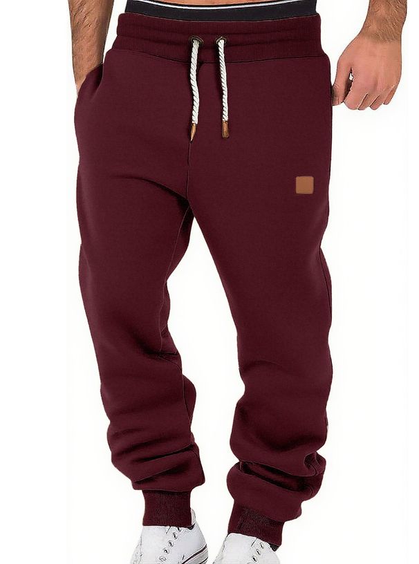 Men's Clothing Foreign Trade Spring And Autumn Men's Casual Sports Trousers Color Trend Sweatpants European And American Loose Leg Pants_viptrois.com