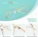 Glasses Without Prescription Women Men Retro Metal Frame UV400_viptrois.com