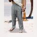 Men's Clothing Straight Casual Pants Elastic Pants Shuttle Trousers Solid Color Cotton And Linen Pants_viptrois.com