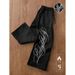 Men's Vintage Streetwear Jogger Pants – Retro Print Lettering & Relaxed Fit Straight-Leg Trousers (Breathable Polyester For Urban Casual Wear)_viptrois.com