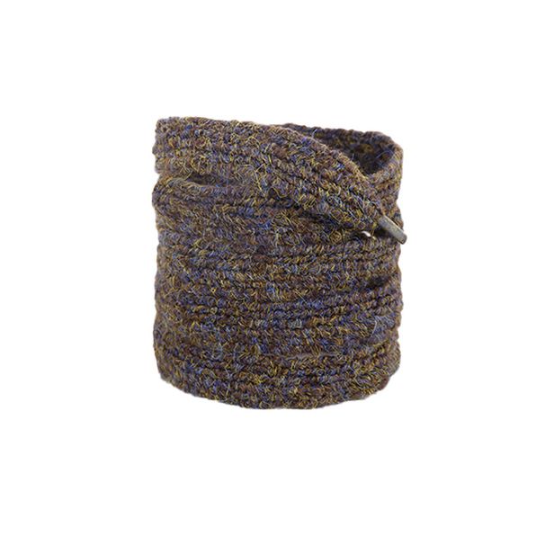 Shoelaces Flat Single Layer Colorful Mohair Shoelaces Widened 1.8cm Fashionable Plush Retro Rainbow Color Dot Rope_viptrois.com