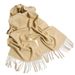 Custom Red Cashmere Gift Annual Meeting Party Versatile Solid Color Tassel Scarf For Women_viptrois.com
