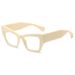 Men's Sunglasses New Beige Cat Eye Sunglasses Texture Ladies High End Fashion Trend Outdoor UV Protection_viptrois.com