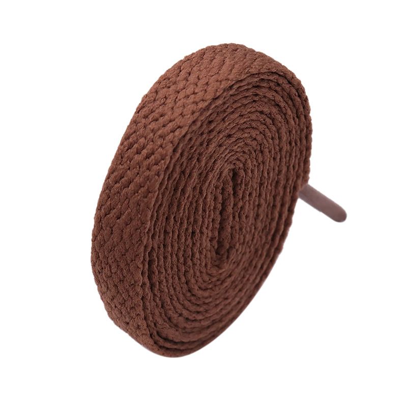 Shoe Accessories Cullo gold shoelaces wholesale classic solid color flat mesh straps suitable white shoes and canvas shoes_viptrois.com