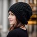 Women's Hats Autumn And Winter Knitted Hats New Style Warm Ear Protection Cold Hats For Women Wool Hats Large Head Circumference_viptrois.com