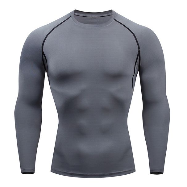 Men's Compression Long Sleeve Shirt – Quick-Dry Stretch Workout Top For Gym, Running & Cycling (Breathable, Moisture-Wicking, Multi-Color)_viptrois.com