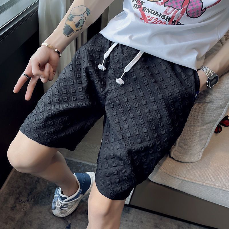 Men's Clothing Pants Men Spring and Autumn Casual Pants Men Loose All match Sports Pants Men American Youth Hong Kong Style Shorts_viptrois.com