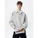 Grey Collar Sweater, Lazy Autumn And Winter Style, Polo Collar Knit Sweater, Thick Inner Layer_viptrois.com