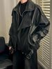 Men's Clothing Retro Niche Design Double Lapel Motorcycle Clothing High End Handsome Men Autumn And Winter_viptrois.com