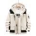 Men's Clothing Coat Extra Large Size Warm Windproof Two-piece Jacket Warm Hooded Mountaineering Suit_viptrois.com