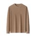 2024 Winter New Middle Aged Men's Sweater With Thick Velvet, Simple Knitted Sweater, Fashionable And Versatile Set,_viptrois.com