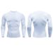 Men's Clothing of men's fitness clothing sports tight long sleeve quick-drying breathable stretch running T-shirt compression cycling clothing_viptrois.com