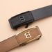 The New Buckle Toothless Belt With Automatic Buckle For Men In Casual Style, Business All-Match Waist Belt, Personality, Trendy Youth Pants_viptrois.com