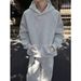 New Long Sleeved Solid Color Hooded Sweatshirt For Men And Women, Stylish And Versatile, Loose Casual Top_viptrois.com