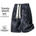 Tie Dye Casual Shorts Trendy High Street Retro Loose Fit For Men And Women Summer Outerwear_viptrois.com