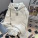 Fleece Hooded Sweater Men's Autumn And Winter Trendy Brand Versatile Loose Cleanfit High Street Retro Pullover Jacket_viptrois.com