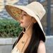 18CM Oversized Brim With A Double-sided Fisherman For Women's Summer Korean Version Sunshade, UV Protection, And Sun Hat_viptrois.com