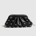 Women's Bags New Pleated Dumpling Bag Rivet Clutch Dumpling Bag Chain Shoulder Messenger Bag Clip Children's Bag_viptrois.com