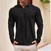 Men's German Velvet Polo Shirt – Autumn/Winter Thermal Long Sleeve, Outdoor Sports & Casual Wear, Solid Color Comfort Fit_viptrois.com
