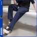 Men's Clothing Flowy Loose Fit Versatile Men's Casual Cationic Jeans - Relaxed Fit, Breathable & Stylish Straight-Leg Pants With Contrast Stitching_viptrois.com