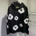 Denim Hoodie: Designer Kapok Print Sweatshirt, Hip Hop Streetwear Pullover With Long Sleeves_viptrois.com