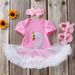Baby clothes summer new baby girl swan short-sleeved pajamas dress shoes hair accessories three-piece set baby children's clothing_viptrois.com