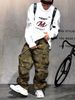Men's Clothing Niche Vibe Flared Retro Camouflage Multi Pocket Workwear Jeans Men's Trendy Brand Loose Large Size Casual Long Pants_viptrois.com