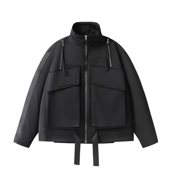 Beijie Clothing American Style Trendy Brand 2025 Winter New 90 White Duck Down Jacket Men's Stand Collar Workwear Thick_viptrois.com