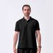 2025d 25 Men's Summer New Jacquard Solid Color Turn-Down Collar Button Outdoor Casual Short Sleeve Polo Shirt_viptrois.com