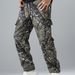 Men's Camouflage Jogger Pants - High Waist Elastic Casual Trousers With Drawstring, Trendy Streetwear For Running & Daily Wear_viptrois.com