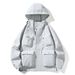 Men's Clothing new autumn and winter jacket for men and women, detachable two piece suit, white duck Silk cotton liner_viptrois.com