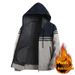 Loom Cross-Border Foreign Trade European And American Thick Turn-Down Collar Men's Color-Block Casual Daily Long-Sleeve_viptrois.com
