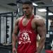 Men's Clothing Fitness Loose Training Shaped Slings Cotton Sports Hurdles Bodybuilding Thin Straps Vest_viptrois.com