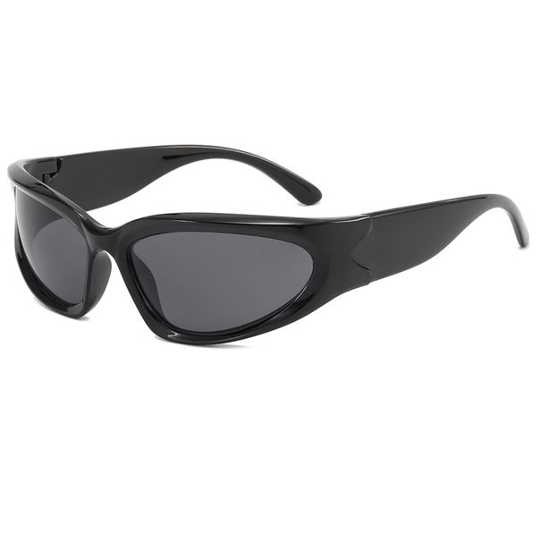 2025 Trendy Men And Hot Girls High-end Silver Sunglasses Square Concave Shape Street Cool UV Protection Summer_viptrois.com