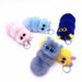 Bag Charm New Cute Candy Color Cartoon Plush Bag Pendant Car Key Chain Accessories_viptrois.com