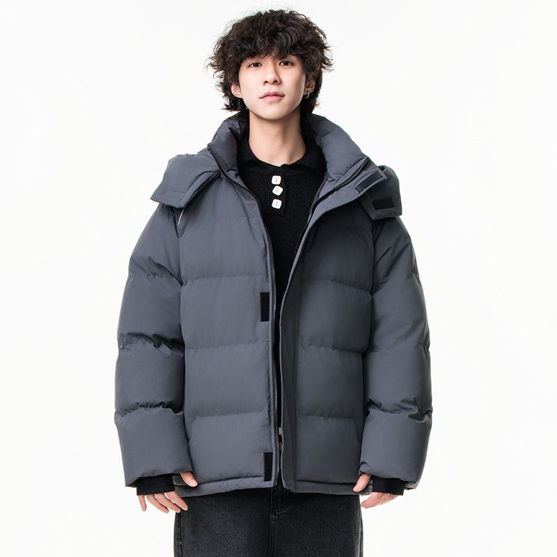 Men's Clothing Customized Cotton Jackets For Men And Women, Winter Thick Warm Hooded Waterproof Cotton Jackets, Loose Couple Cotton Jackets For Men_viptrois.com