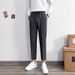 Men's Clothing Trousers Spring Nine Point Trousers Casual Literary Suit Trousers_viptrois.com