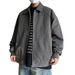 Loom Harington Men's Cleanfit Niche Deconstructed Patchwork Barn Style Lapel Workwear Jacket Casual Versatile_viptrois.com