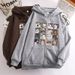 2022 Zipper Sweatshirt New 16 Grid Cat Youth Hoodie Unisex Jacket Top_viptrois.com