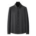 Men's Clothing Plus Size Seamless Long Sleeved Shirt Men's Business Casual Plus Size Plus Size Sanded Elastic Shirt Men_viptrois.com