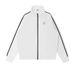 Classic Varsity Zip-Up Jacket For Men & Women - Heavyweight 100% Cotton Hoodless Sweater With Stand Collar, Printed Details_viptrois.com
