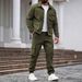 Men's Heavyweight Workwear Jacket & Multi-Pocket Trousers Set – Durable Retro Style (Army Green/Black/Khaki/Dark Blue/Grey, S-XXXL)_viptrois.com